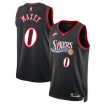 Maillot NBA Philadelphia 76ers Tyrese Maxey Nike 2025-26 Classic Edition Noir Swingman - Homme